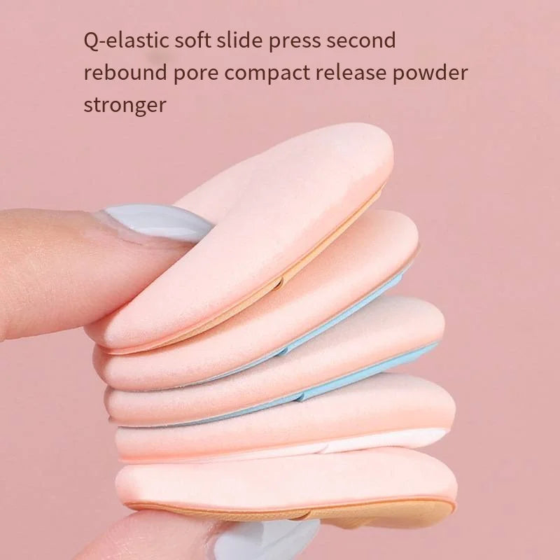 6Pcs Mini Finger Puff Foundation Small Air Cushion Powder Makeup Sponge Concealer BB Cream Cosmetic Applicator Make Up Tools